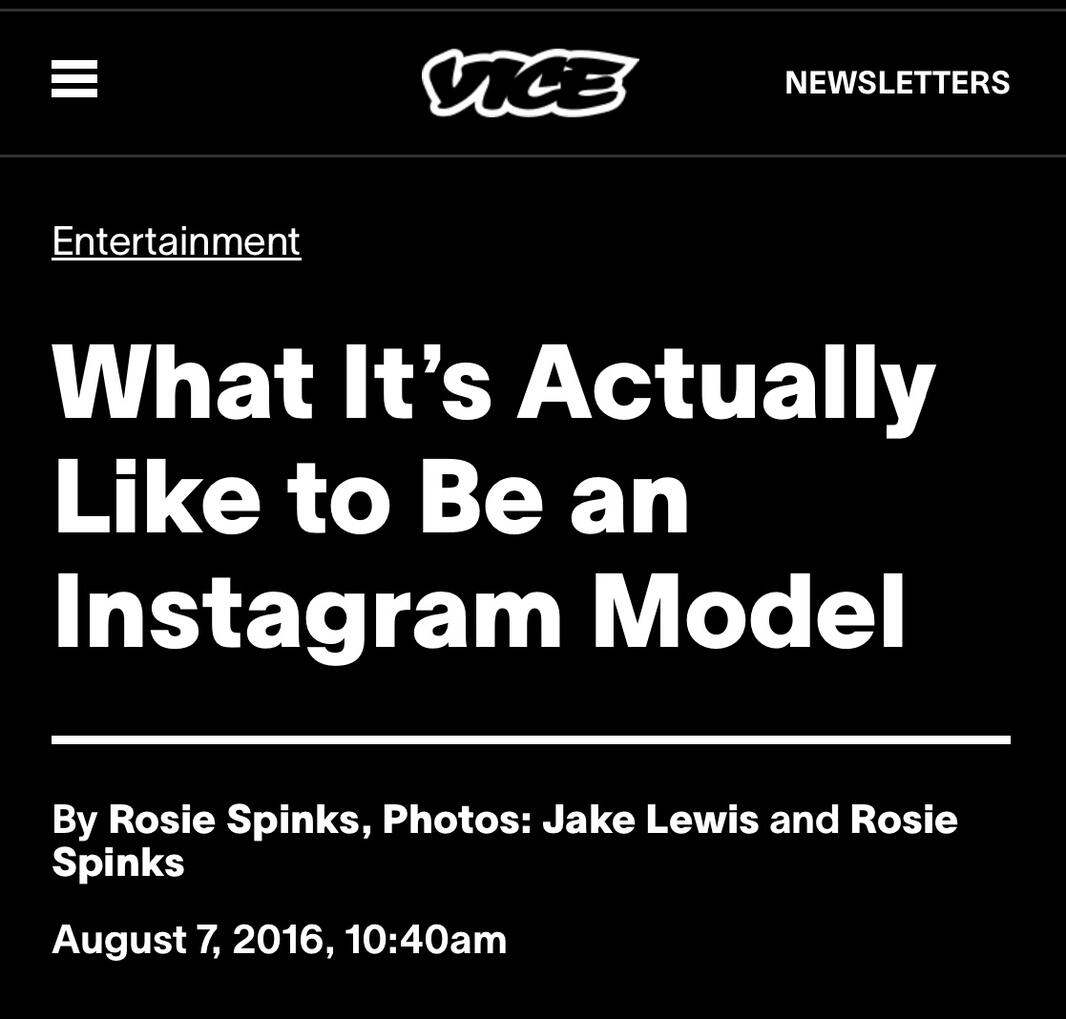 The rise of Instagram models
