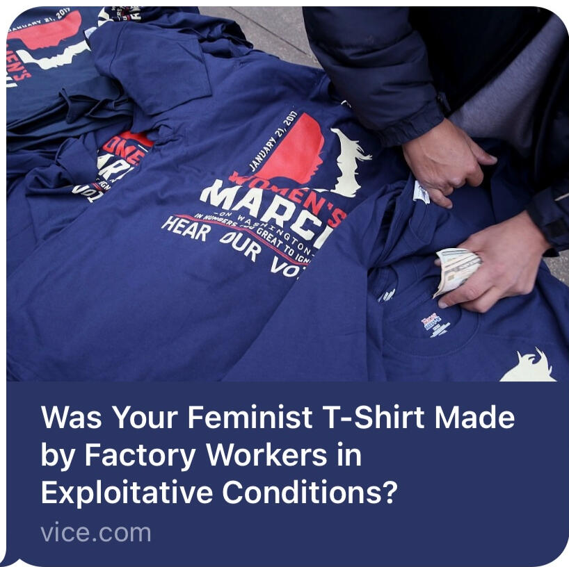 Who made your feminist t-shirt?